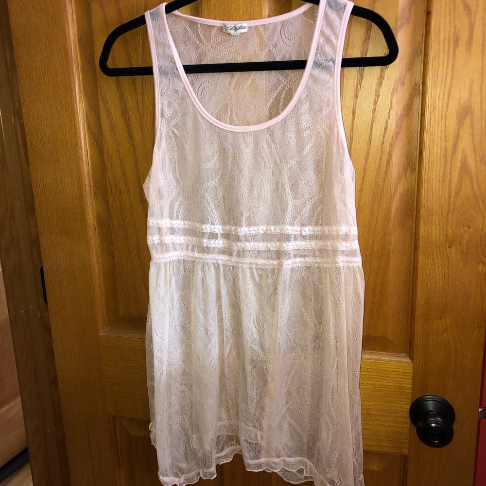 Lily White Lace Tank Top
